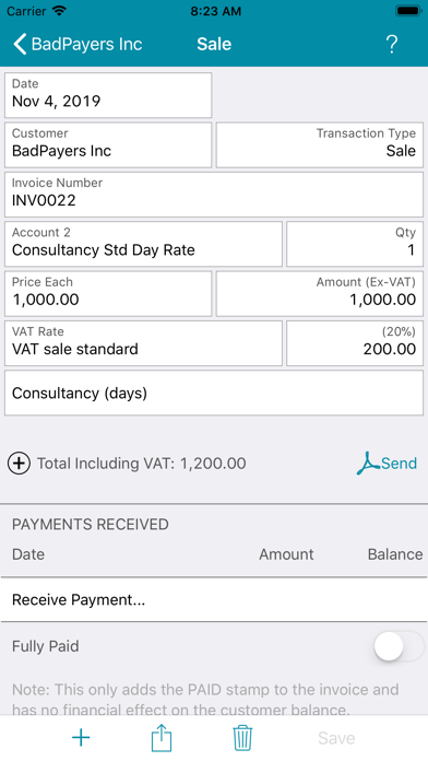 How to cancel & delete Easy Invoice from iphone & ipad 3