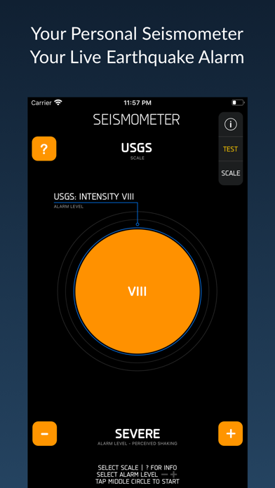 How to cancel & delete Seismometer - Earthquake Alarm from iphone & ipad 1