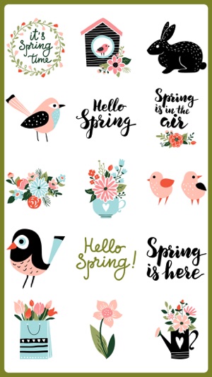 Spring has Sprung Stickers App(圖2)-速報App