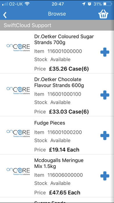 onCore Foodservice screenshot 3