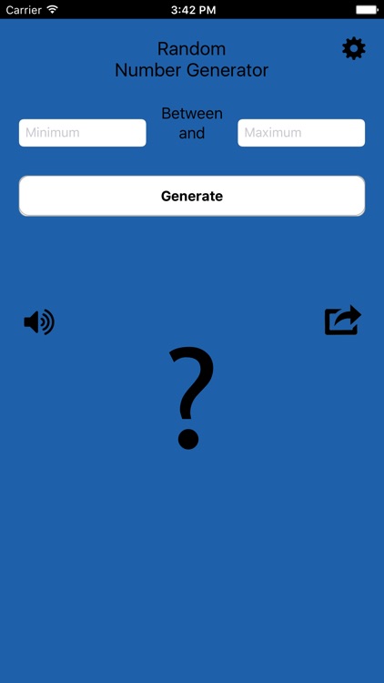 The Random Number Generator