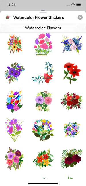 Watercolor Flower Stickers(圖2)-速報App