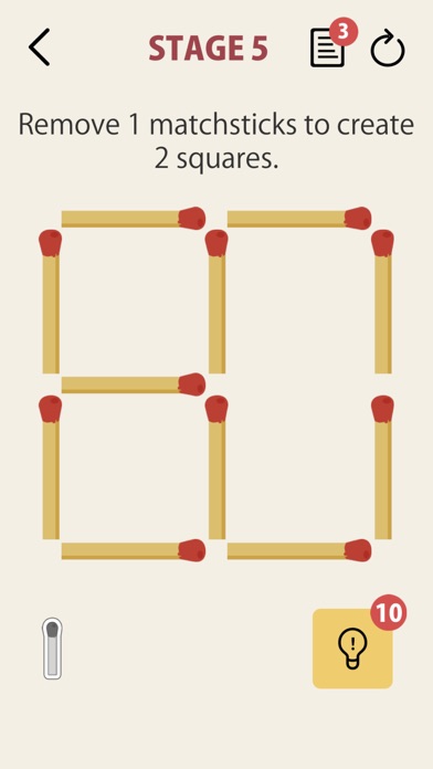 How to cancel & delete MATCHSTICK - matchstick puzzle from iphone & ipad 1