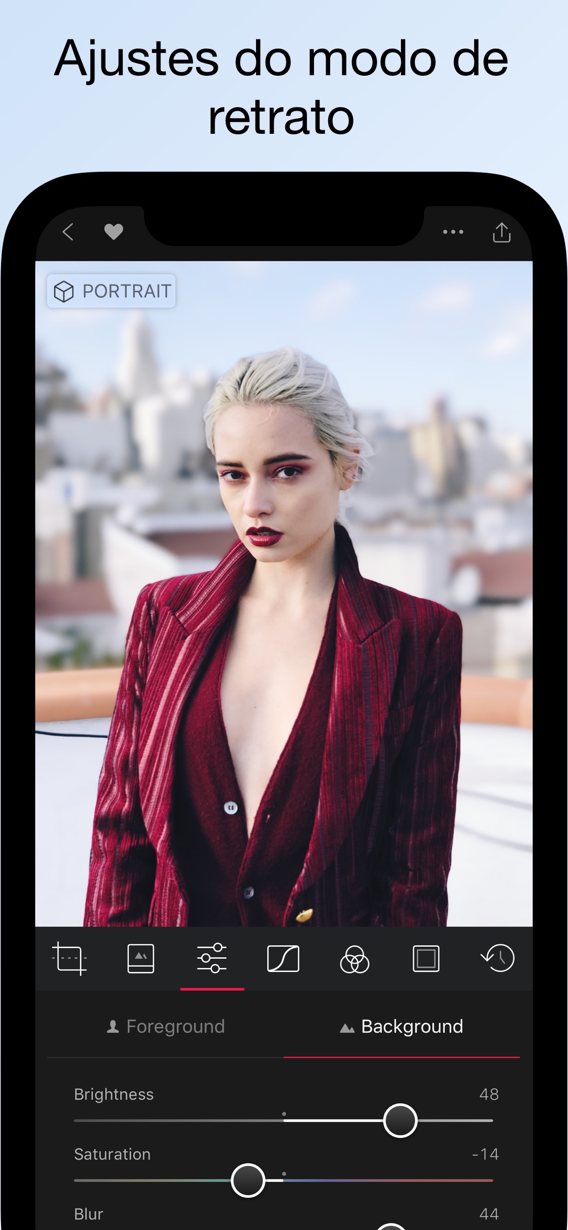 Screenshot do app Darkroom – Photo Editor