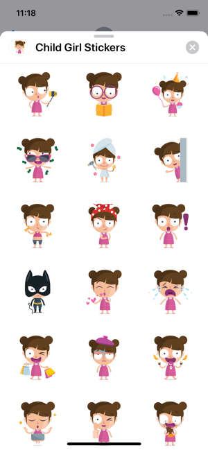 Child Girl Stickers(圖1)-速報App