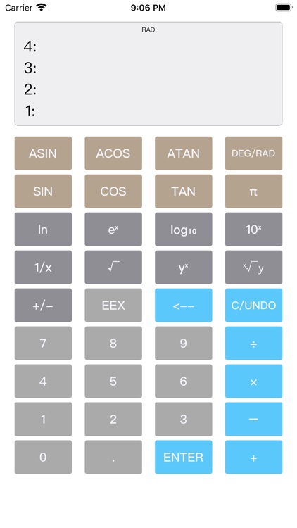 Stack RPN Calculator