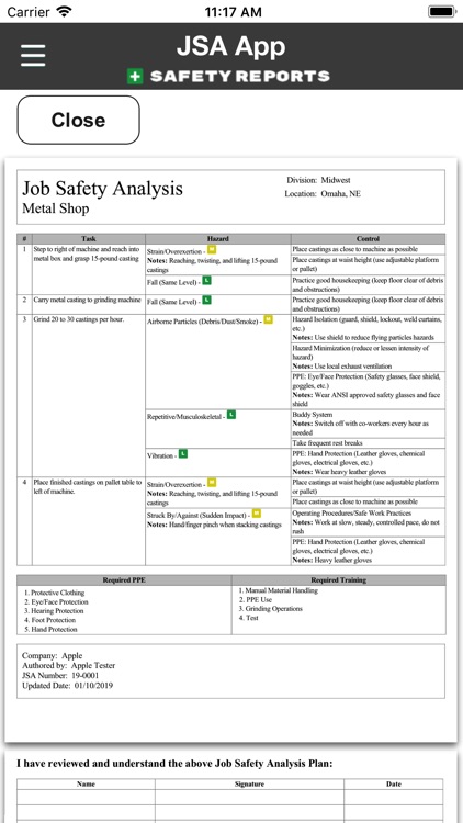 Safety JSA App screenshot-7