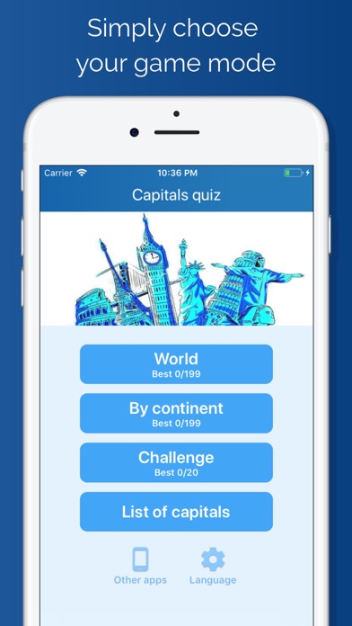 Quiz Capitals of the countries screenshot 3