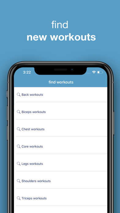 WorkoutLists screenshot 3