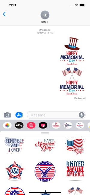 Happy Memorial Day Sticker Emo(圖2)-速報App