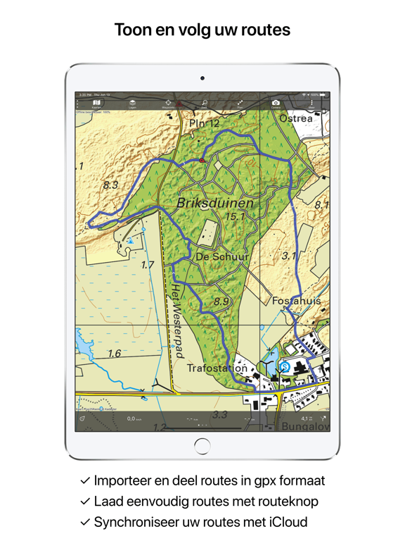 Topo GPS iPad app afbeelding 2
