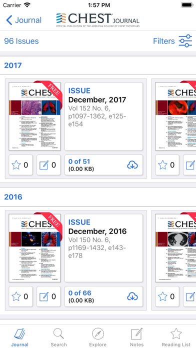 CHEST Journal App screenshot1