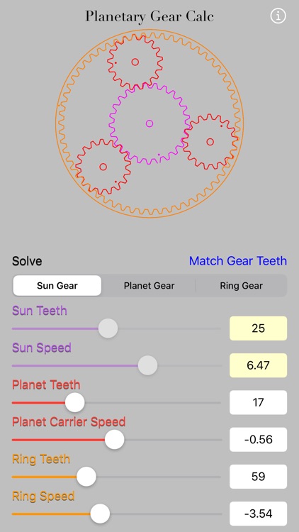 Planetary Gear Calculator