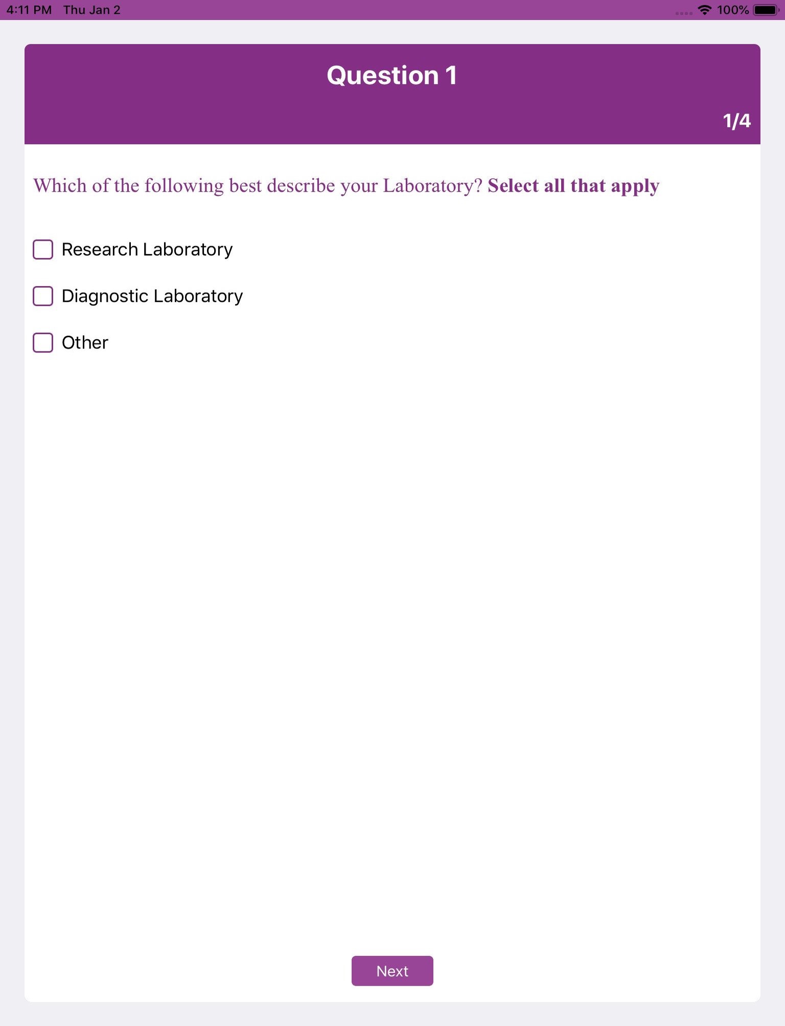 Biosecurity_Questionnaire screenshot 3