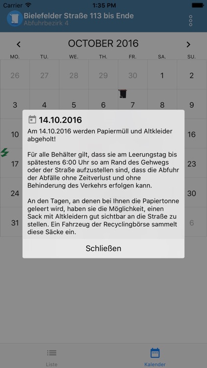 Abfallkalender Enger Alt