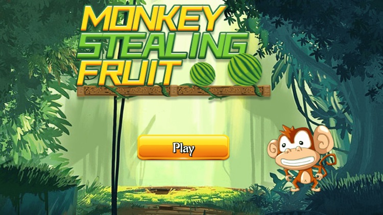 Monkey Stealing Fruit
