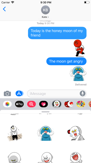 Funny Moon Stickers(圖1)-速報App