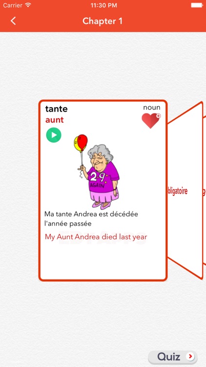 French Vocabulary Flashcards- screenshot-5