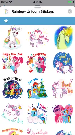 Game screenshot Rainbow Unicorn Stickers apk