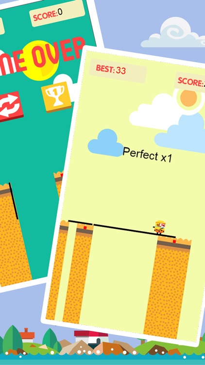 Monkey crossing bridge