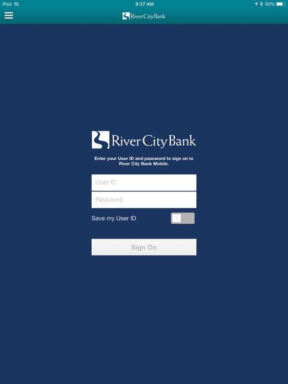 River City Bank Mobilefor iPad