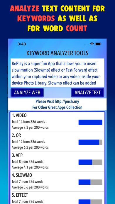 Keyword Analyzer Tools screenshot 3