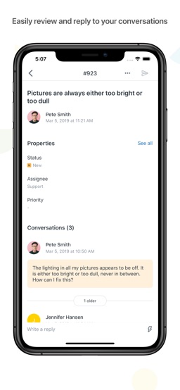 Zendesk Support app screenshot
