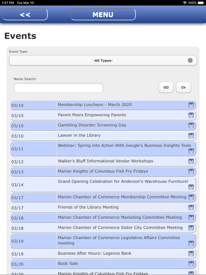 Marion Area Chamber App