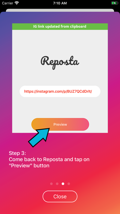 Reposta - Repost for Instagram screenshot 3
