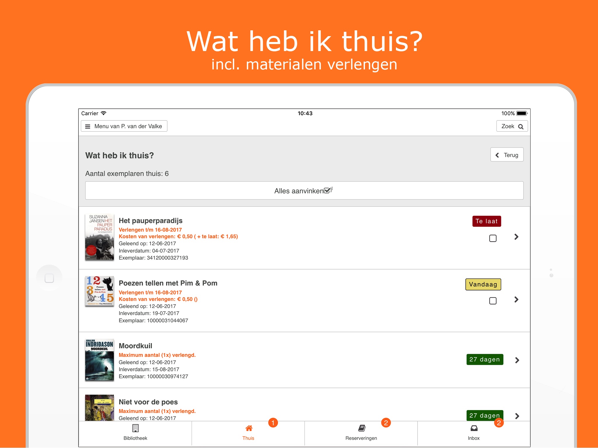 Bibliotheek Wise screenshot 3