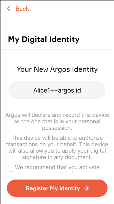 Argos Identity screenshot 3