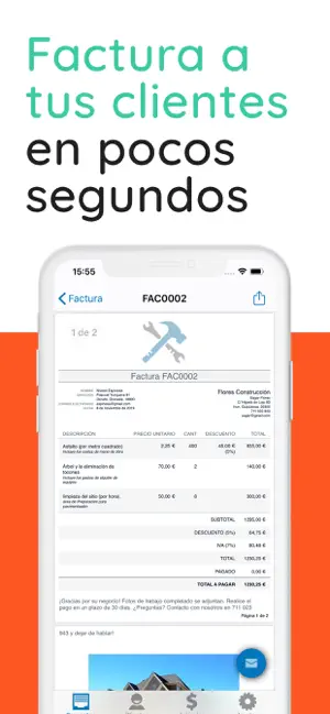 Captura 1 Factura Simple iphone