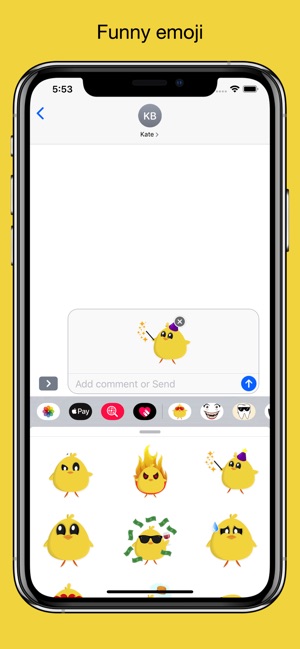 Chicky chick - chicken emoji(圖3)-速報App