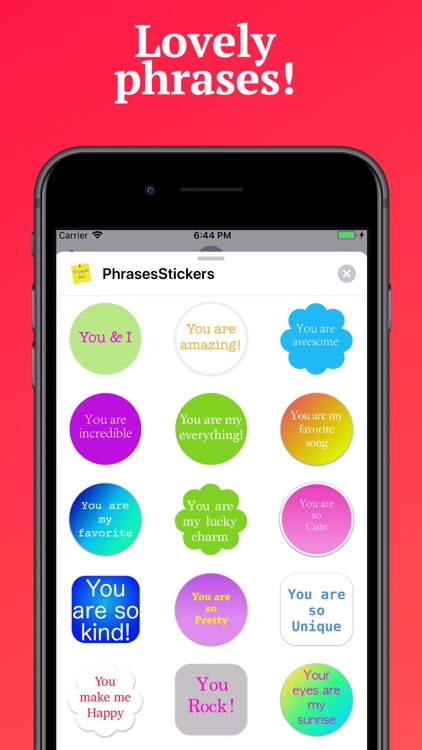 Phrases Stickers for iMessage screenshot-4