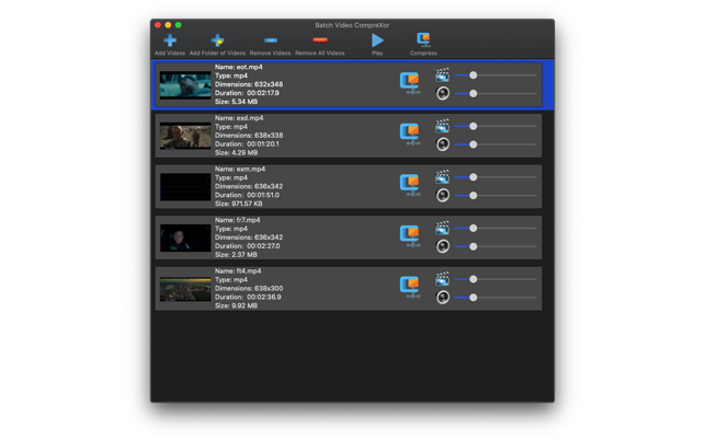 Batch Video CompreXor