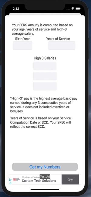 FERS Calculator