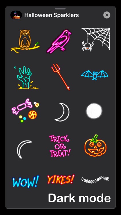 Halloween Sparkler stickers screenshot-4