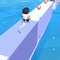 Tap To accelerate and align bridges  to run to finish line Game comes with  randomly generated levels and new colors