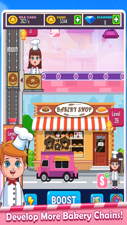 Cooking Idle Donut Baking Game