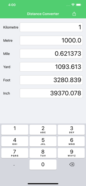 Distance Converter Km Mile Yd