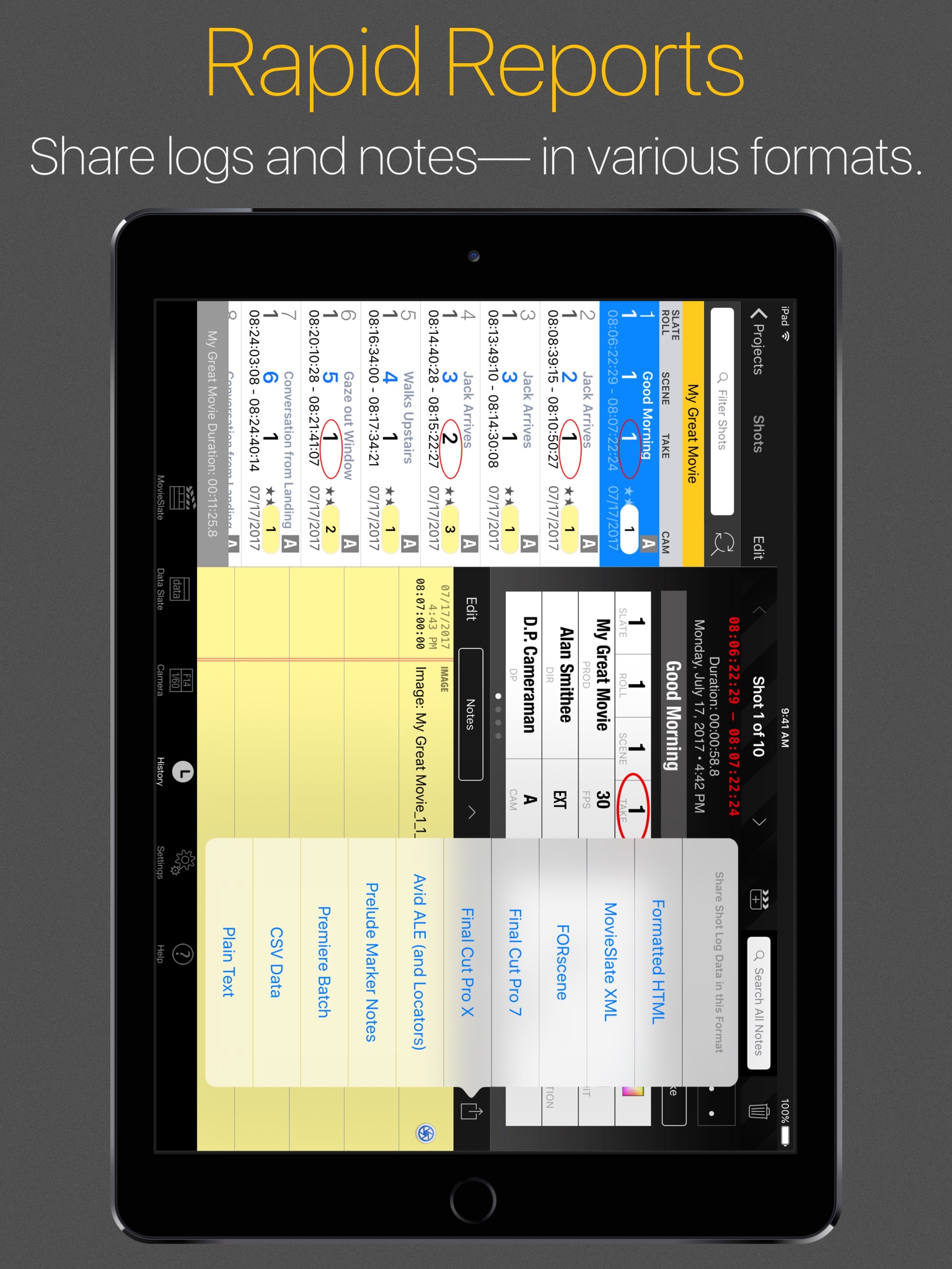 MovieSlate® 8 screenshot 3