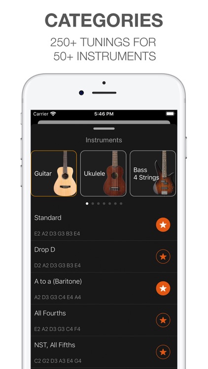 Tuner - Guitar, Ukulele, Bass screenshot-3