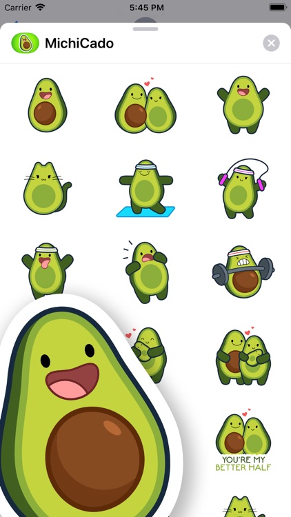 Michi Cado - Avocado Stickers screenshot-3