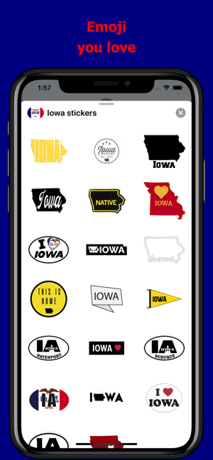 Iowa emojis - USA stickers(圖2)-速報App