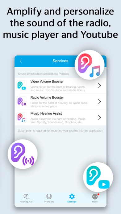 Petralex Hearing Aid App Screenshot