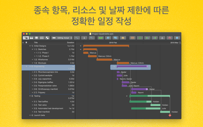 OmniPlan 3 Enterprise screenshot 2