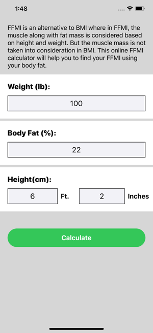 Fat Free Mass Index Calc(圖8)-速報App