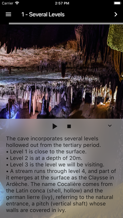 Visite Grotte de la Cocalière screenshot 2
