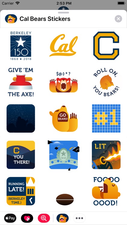 Cal Bears Stickers