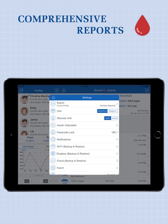 Glucose Companion Pro for iPad screenshot-3